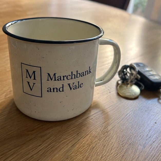 Personalized enamel mugs — customer photo